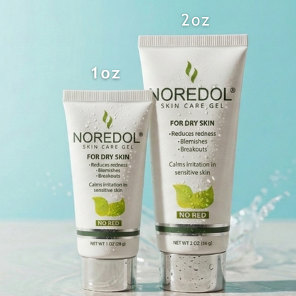 Noredol Dry Skin Redness Relief Gel for Rosacea and Sensitive Skin - 1oz