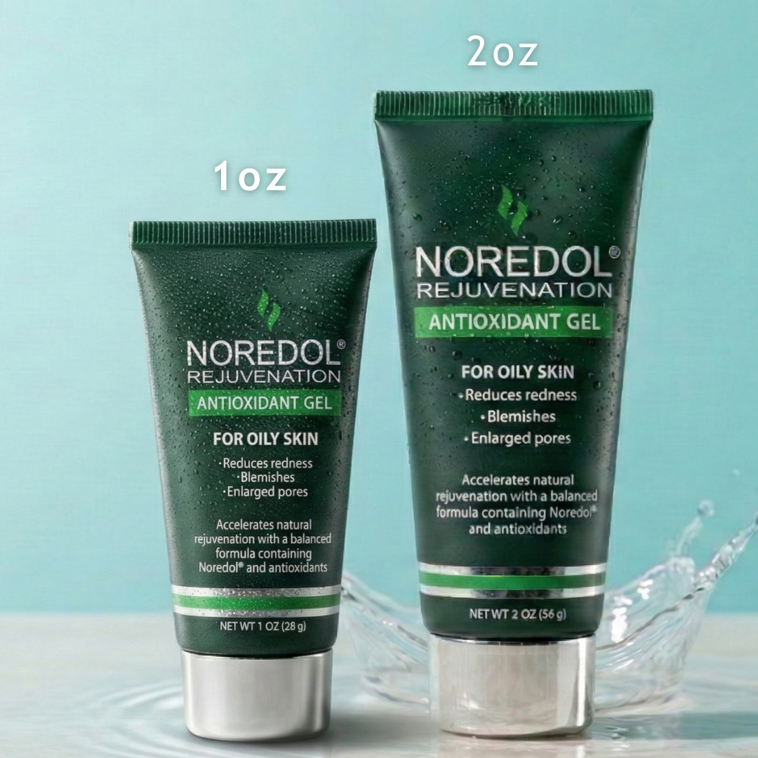 Noredol Oily Skin Redness Relief Gel for Rosacea and Sensitive Skin - 1oz
